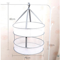 2 Layer Clothes Dryer Basket with Hanging Hook