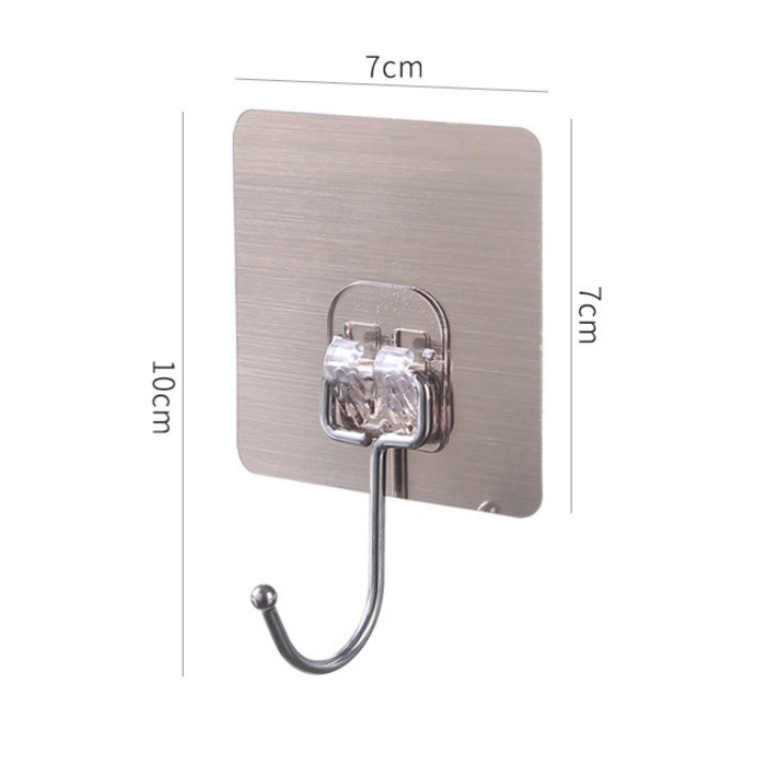10PCS Stainless Steel Self Adhesive Hook