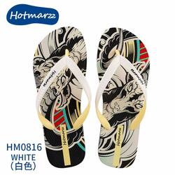 Hotmarzz Gaot White Flip Flop