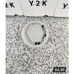 Black Obsidian Stone Bracelet