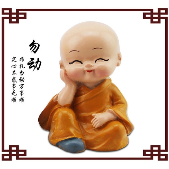 Small Buddha Statue Monk 4PCS