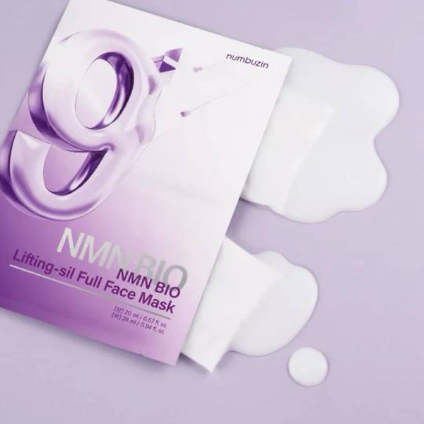 Numbuzin No.9 Sheet Mask | NAD+BIO Lifting-sil Full Face Mask 