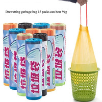 2 Rolls Plastic Trash Bag 15PCS/Roll