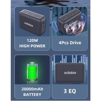 Xdobo X8 Pro Karaoke with 2 Microphones - Black