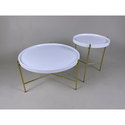 Dany Coffee Table 2pcs Set - White 