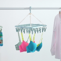 Clothes Hanger 32 Clips 