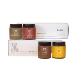 Bodia Body Scrub - 4 Mini Rice Scrub