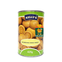 KELLY'S MUSHROOMS CHOICE WHOLE-425G
