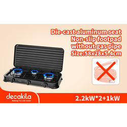 decakila decaLife Gas stove 2800pa KMGS009B