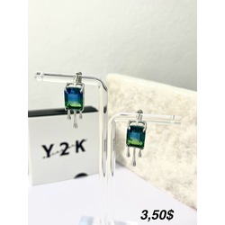 Green Tourmaline Sterling Silver Earrings