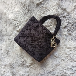 Handmade Crochet Lady Simple Handbag