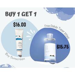 Round Lab Sunscreen +toner  