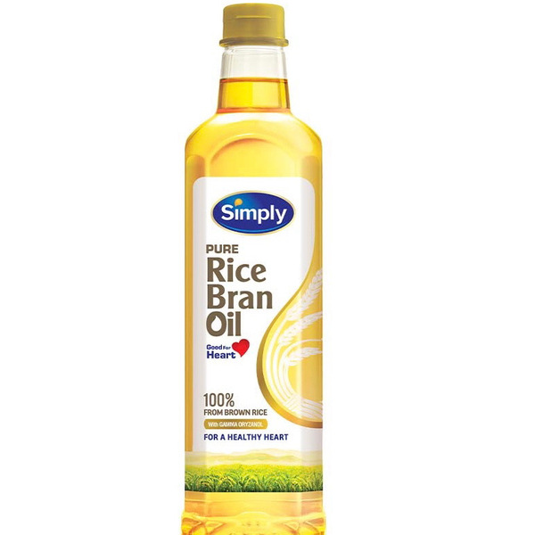 Simply Rice Bran Oil 1L - 1 Bottle 