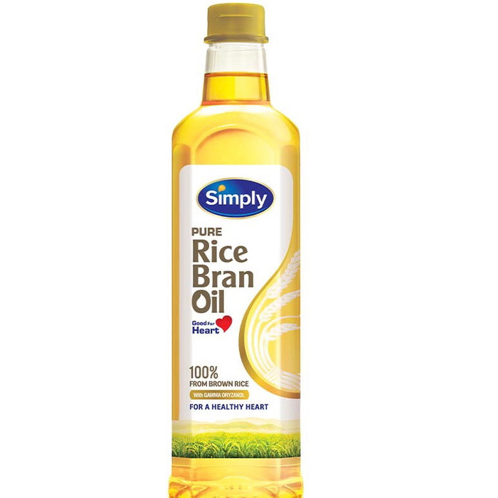 Simply Rice Bran Oil 1L - 1 Bottle 