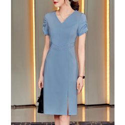 Women Formal Dress - Sky Blue