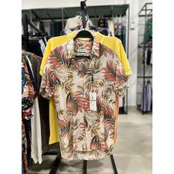 Men Floral Button Up Shirt 