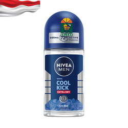 NIVEA Men Cool Kick Extra Dry Roll on-50ML