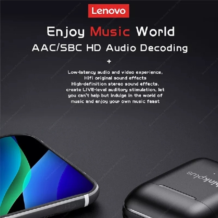 កាស Original Lenovo LP2 Wireless Gaming Earphones 