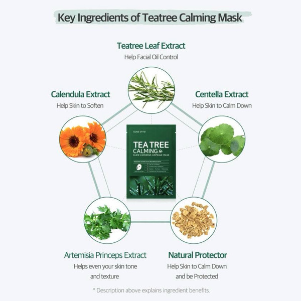 [SOME BY MI] TEA TREE CALMING GLOW LUMINOUS AMPOULE MASK