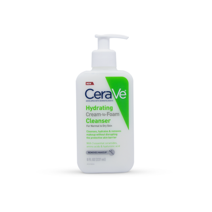 CeraVe Hydrating Cream-to-Foam Cleanser 237ml