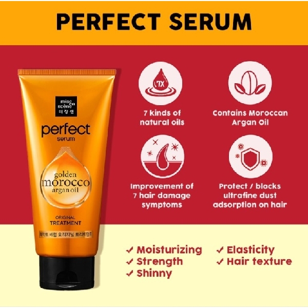 ក្រែមព្យាបាលសក់ MIS EN SCENE Perfect Serum Treatment 180ml