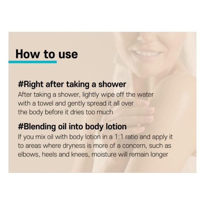 Derma-B Daily Moisture Body Oil/ប្រេងលាបខ្លួន