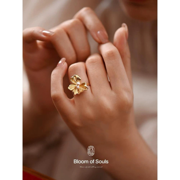 S44 Women's ring ចិញ្ចៀននារីផ្កា