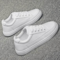 2026 Spring Men's Shoes, Breathable and Lightweight White Sne