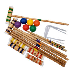 Wood Croquet for 6 Players