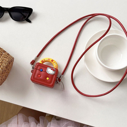 Airpods 4th Gen Miffy Rabbit Bow, Kitty Square Bag + Long Red/1 Set