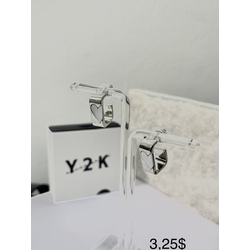 Heart Square Earrings