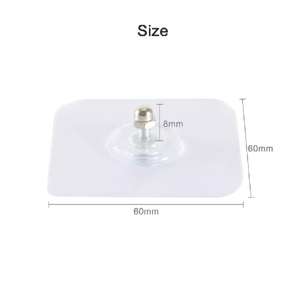 4PCS Strong Adhesive Transparent Wall Hook Hanger