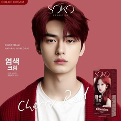 SOKO Color Hair Cream/គ្រីមប្តូរពណ៌សក់-Cherries (Red)