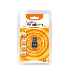 PS-00233#USB-WiFi Dual Band Free Driver/BLACK/1pc