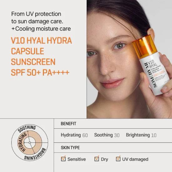 SOMEBYMI V10 HYAL Hydra Capsule Suncreen SPF 50+PA++++