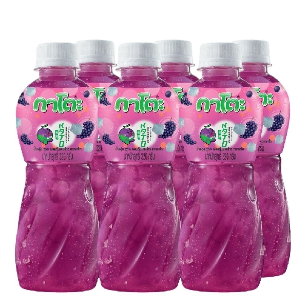 KATO 25% Grape Juice with Nata De Coco 320g