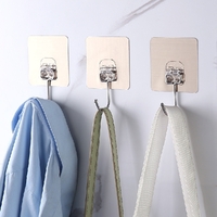 10PCS Stainless Steel Self Adhesive Hook