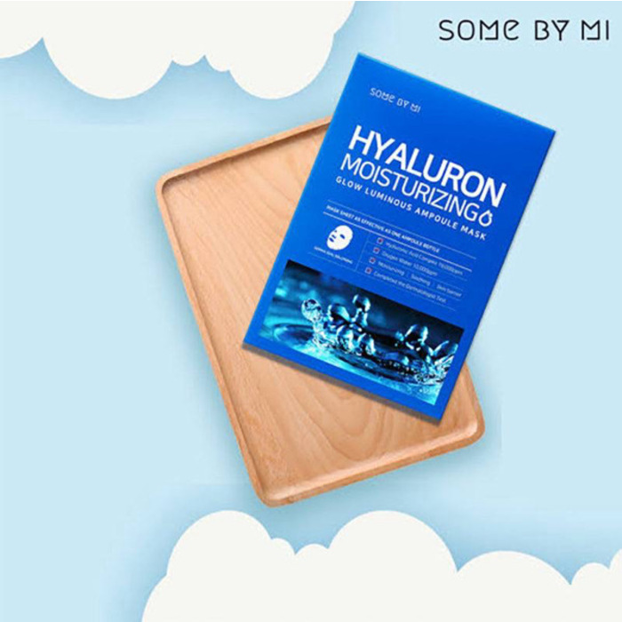 [SOME BY MI] HYALURON MOISTURIZING GLOW LUMINOUS AMPOULE MASK