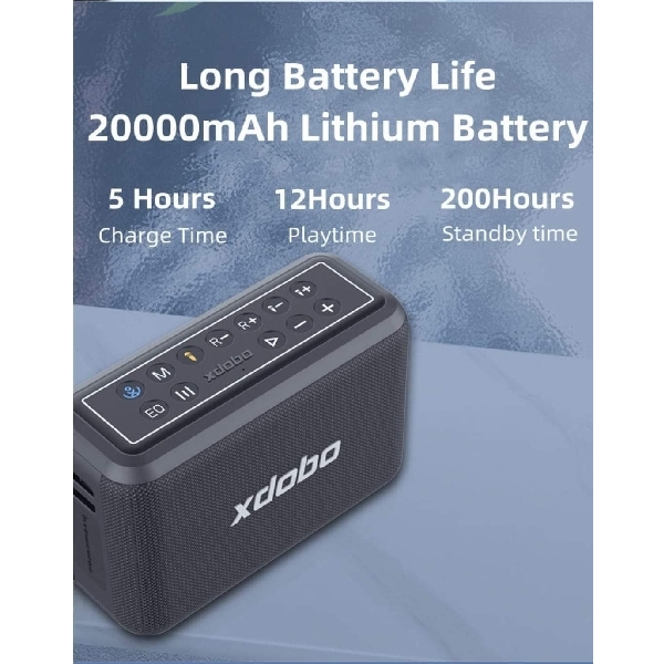 Xdobo X8 Pro Karaoke with 2 Microphones - Black