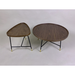 Mona Coffee Table 2pcs Set - Wooden Color