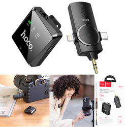 HOCO S31 Microphone LIVE Wireless Stream (3in1 3.5 + Type-C + Lightning) (BC8466)