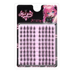 Glue free Eyelash 90pcs/រោមភ្នែកមានកាវស្រាប់ [Nut Girl]