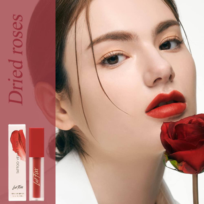 LUKFIXX Tattoo velvet tint #Milky deep pink