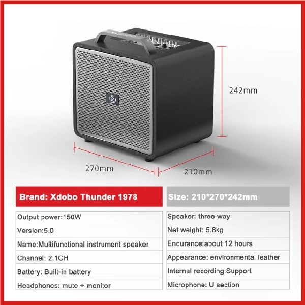 Xdobo Thunder 1978 Karaoke Set