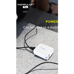 Konfulon Powerbank + charger adapter Model JK60 5000mAh