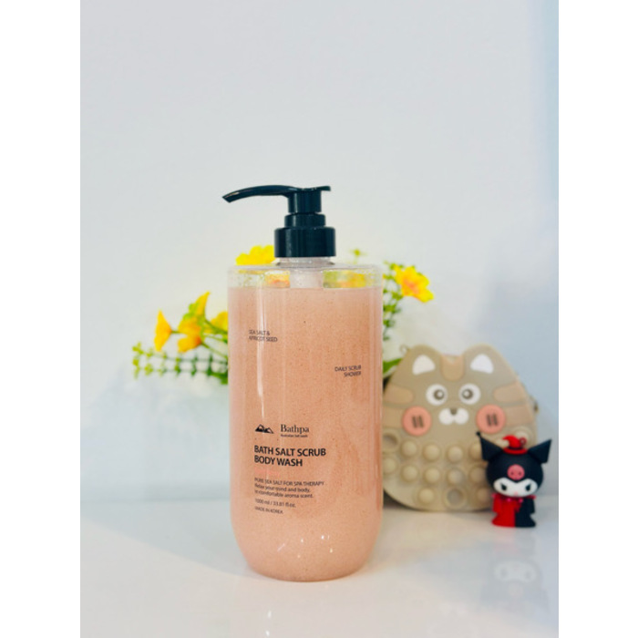 [BATHPA] Bath Salt Scrub Body Wash 1,000ml : Soft Rosy 