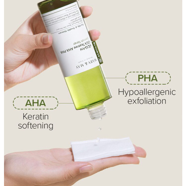 MARY & MAY Vegan CICA Teatree AHA PHA Toner 200ml