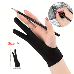 Size-M Anti-accidental touch drawing gloves/Black/1pc
