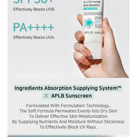 APLB Glutathione niacinamide Sunscreen 40ml