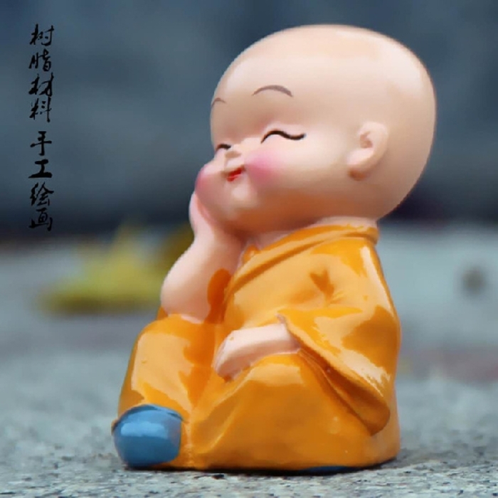 Small Buddha Statue Monk 4PCS